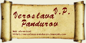 Veroslava Pandurov vizit kartica